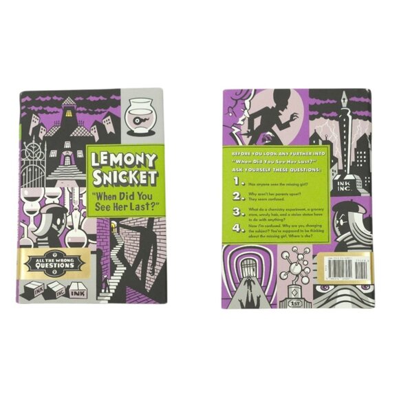 Lemony Snicket All The Wrong Questions Volumes 1 & 2 Hardback Dust Jacket Books - Picture 4 of 10
